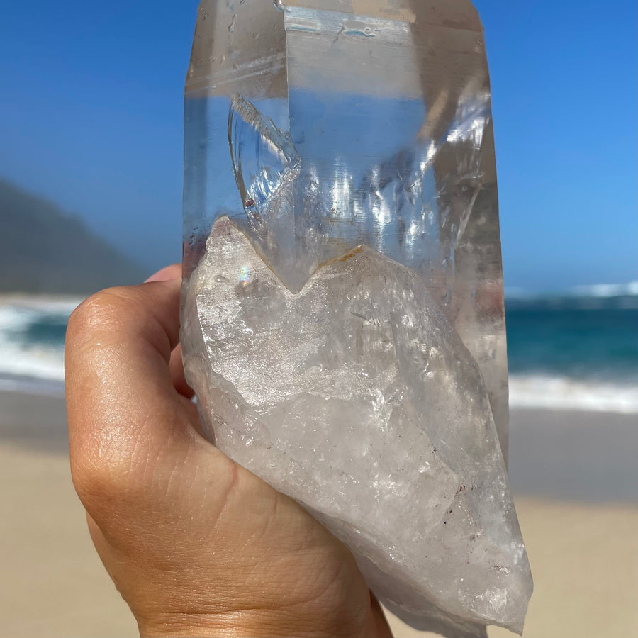 Giant Clear Lemurian Quartz Crystal #1040