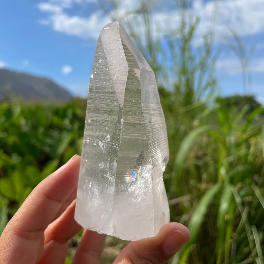 Large Clear Lemurian Quartz Crystal #1049