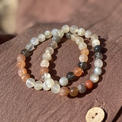 Peach Moonstone Bracelet