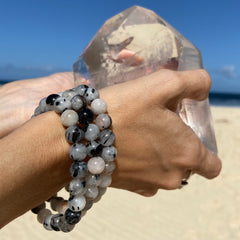 Tourmalinated Quartz Bracelet