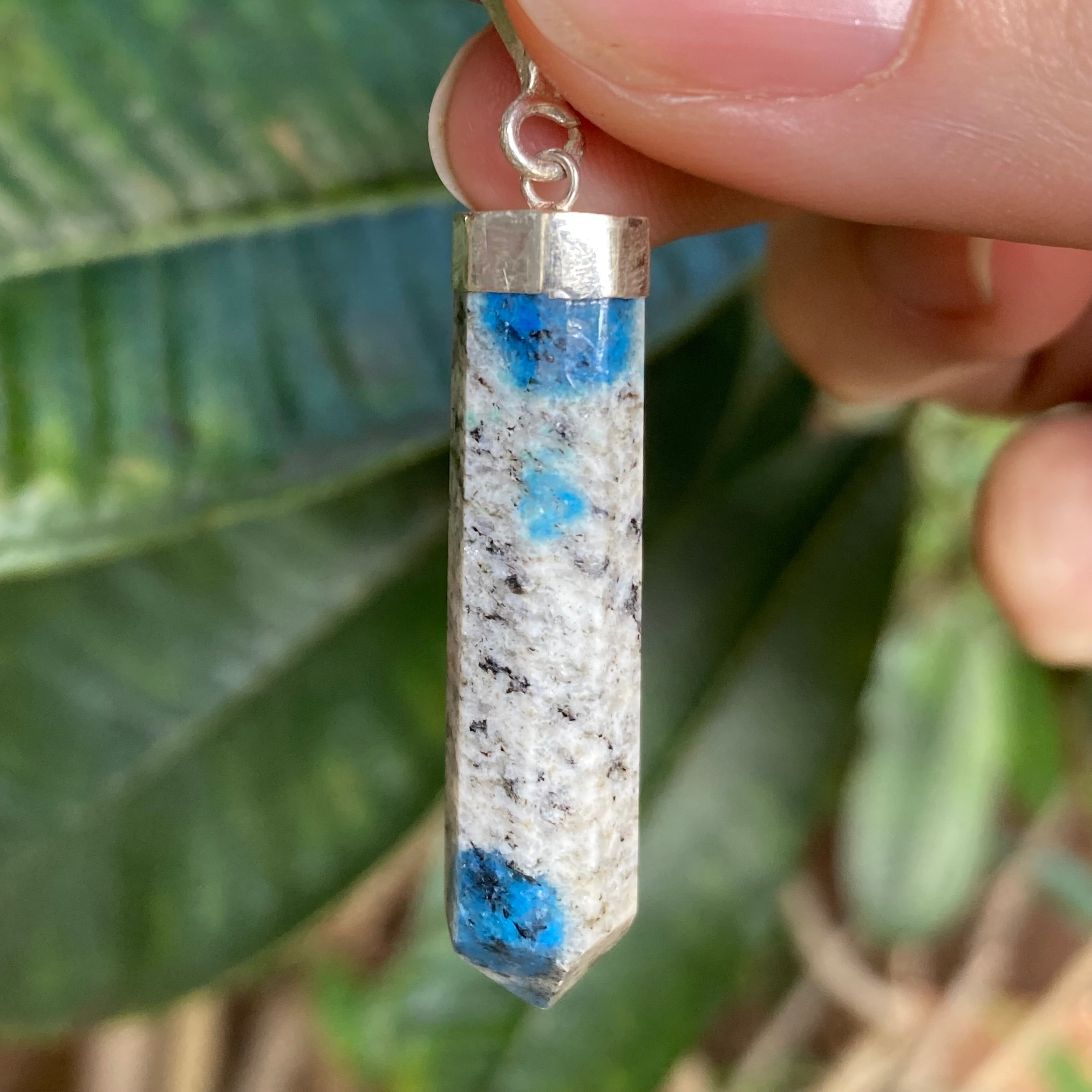 K2 Blue Azurite Pendant 1 1/2