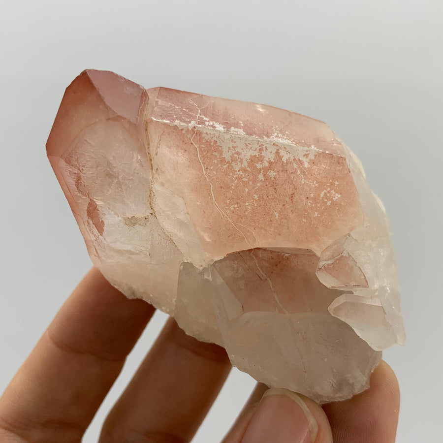 Rose Lemurian Quartz Crystal #1004