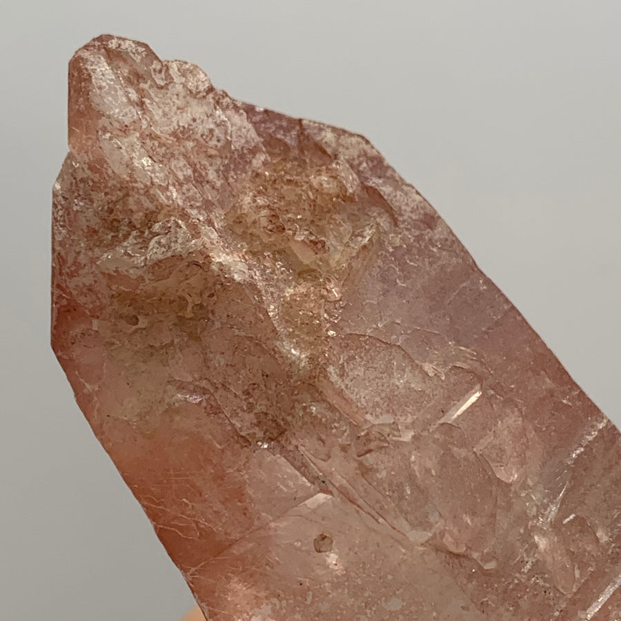 Rose Lemurian Quartz Crystal #1007