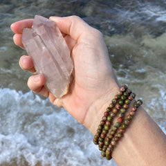 Unakite 4mm Bracelet