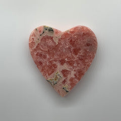Rhodochrosite Heart