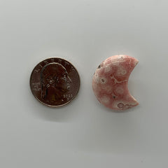 Rhodochrosite Crescent Moons