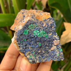 Azurite with Malachite #62
