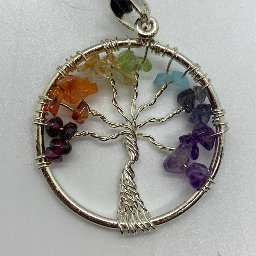 7 Chakras Tree Adjustable Necklace