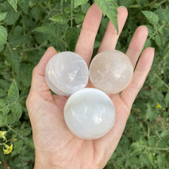 Selenite sphere small