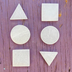 Selenite coaster/power plate